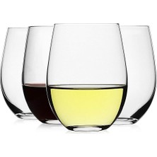 Tr Sapsız Şarap Kadehleri (4'lü Set) - 597 Ml, Kırmızı Veya Beyaz Şarap Için Kristal Şarap