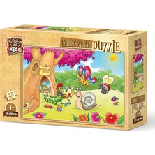 Tr Ressam Tırtıl 25 Parça Ahşap Çocuk Puzzle