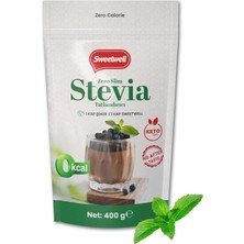 Tr Zero Slim Stevia & Eritritol Tatlandırıcı 400 gr Şekersiz, 0 Kalori, Keto ve Vegan Uyumlu