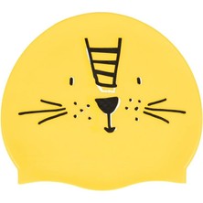 Nabaiji Silikon Havuz Bonesi, Sarı, Aslan Baskılı, Unisex