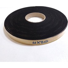 Kapı Pencere Izolasyon Bandı Yapışkan Sünger 4 mm Kalınlık 20 mm Genişlik 10 Metre Uzunluk/