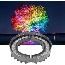 Açık Rgb Palmiye Halkası Ağacı Işığı, Peyzaj Projektörü