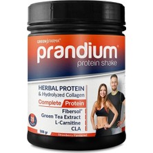 Prandium Protein Shake, Bitkisel Protein ve Hidrolize Kolajen, Çilek Aroması, 588G