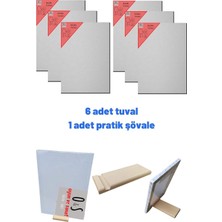 Tr 6 Adet Tuval, Resim Tuvali Seti, Tual ve Şövale, Ressam Tuval Şövalye Seti