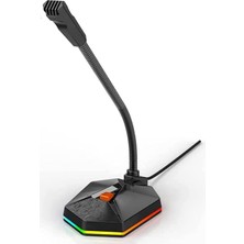 Tr MC13 | Siyah | Oyuncu Mikrofonu | USB Bağlantı | Masaüstü Mikrofon