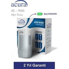 Tr AC-7000 Şarjlı 4 Başlıklı Ağız Duşu, 3 Farklı Mod, Beyaz