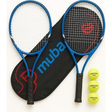 Tr 5li Set 27 Inç Yetişkin Tenis Raketi Seti 2 Raket 2 Çanta 3 Top L2 Grip 68 cm Çok Renkli Tek