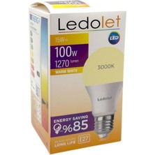 Tr 15W(100W) E27 LED Ampul Sarı Işık - 3000K