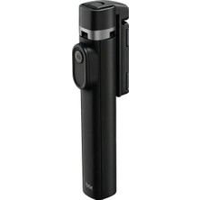 BS02 Bluetooth Kumandalı Selfie Çubuğu Tripod 140 cm Uzayabilen Katlanabilir Telefon Standı (Siy