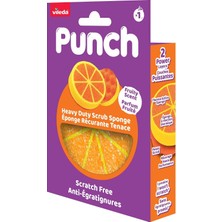 Punch Sünger Portakal, Ağır Kullanım, Tıkılmaz Temizlik