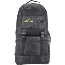 Körüklü Dağcı Outdoor Sırt Çantası Su Geçirmez Kumaş 65 Lt Siyah
