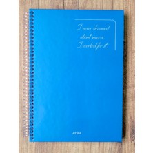 Metalik Sert Kapak Spiralli Defter - 17X24 Cm, 240 Sayfa