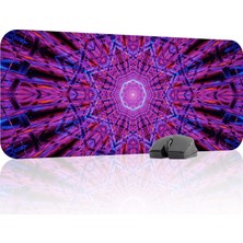 Saykodelik Sanat Oyuncu Gaming Mouse Pad Kauçuk Kaymaz Taban Mousepad (V3, 70X30 Xl)