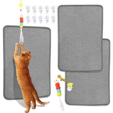 Tr Kedi Tırmalama Matı Sisal, 2 Paket Doğal Sisal Kumaş 23,6 Inç x 15,8 Inç Kedi Tırmalama Pe
