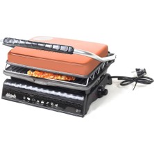 Ultra Plus Organik Demirdöküm Izgara &tost Makinası Rose Gold Izgara Aparatlı,fırçalı,yağdan