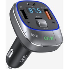 GF17 48W Pd + Qc3.0 LED Ekranlı Fm Transmitter