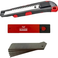 VT875117 Metal Profesyonel Maket Bıçağı 160X20MM 10 Adet Yedek