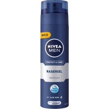 Men Erkek Tıraş Jeli Protect & Care 200ML, Aloevera, Pürüzsüz Tıraş, Cildi Kesik ve Sıyrıkl