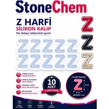 Z Harfi Silikon Kalıp 10'lu – Epoksi Reçine Harf Kalıbı, Anahtarlık ve Takı Yapımı