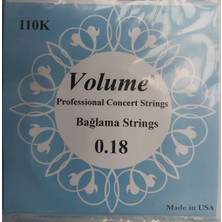 110K 0.18 Kısa Sap Bağlama Teli - Saz Teli