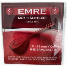 Mobilreyon - Kısa Sap Bağlama Teli 0.18-0.28MM Çelik Ipek Bamlı Saz Teli (Yerli Üretim)