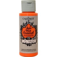 Tr Style Matt Enamel, Mat Cam ve Porselen Boyası, 59ML, Turuncu