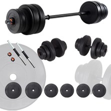 Tr Spor 25 kg Halter ve Dambıl Seti