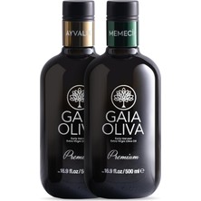 Tr Ödüllü 2li Premium Ayvalık ve Premium Memecik 500 ml Erken Hasat Natürel Sızma Zeytinyağı