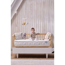 Tr Yataş Mini Milky Comfy Yıkanabilir Pedli Pocket Yaylı Bebek Yatağı, 80X130 cm