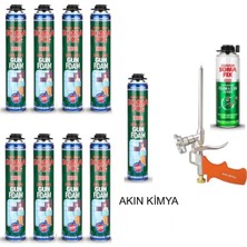Tr Somafix 9 Adet 750 ml Somafix Tabancalı Mantolama Poliüretan Köpüğü Köpük Tabancası Köp