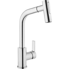 Tr Maestro A42146 Pull-Out Eviye Bataryası, 24 cm Yükseklik, 6 L/dk Akış Hızı, Krom