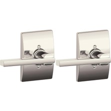 Tr Lock Company Latitude Kolu Century Çerçeveli Dönmeyen Kilit, Parlak Nikel (F170 Lat 618 Cen) (
