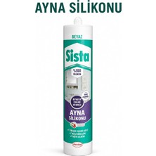 Ayna Silikonu Beyaz %100 Silikon Nötr Kürleşmeli Güçlü Yapıştırıcı