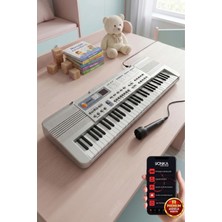 Rennes NR-610 Çocuklar Için 61 Tuşlu Org USB Mp3 Pilli Mikrofonlu Org (3-12 Yaş)