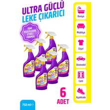 Süper Güç Etkili Leke Çıkarıcı Sprey, 750 Ml, 6'li Set