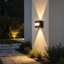 LED Duvar Lambası Dış Mekan Alüminyum IP65 Su Geçirmez Duvar Aydınlatma Spot Işık Yukarı ve