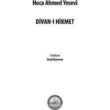 Akademik Kitaplar Divan-I Hikmet