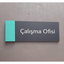 Baby Series Çalışma Ofisi Kendinden Yapışkanlı Kapı Isimliği