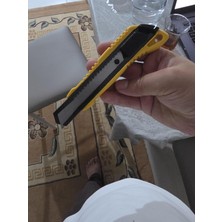 Sert Plastik Gövdeli Profesyonel Maket Bıçağı - Ağır Hizmet Tipi Emniyetli Falçata, Otomatik