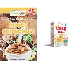 Fındıklı Krema Dolgulu Tahıl Gevreği ve Naturpy Glutensiz Misir Gevreği Corn Flakes