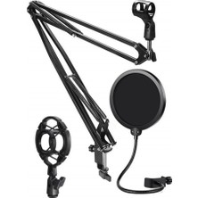 Lastvoice NB39HYP Set Stüdyo Mikrofon Için Stand Shock Mount Filtre (35X35 Santimetre)
