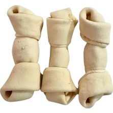 Tr Sütlü Düğüm Köpek Ödül Çiğneme Kemiği 14-15CM 3lü Paket