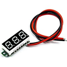 Tr 0.28 Inç 3.5-30V 2 Kablolu Dc Yeşil Voltmetre