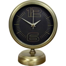 Retro Modern Tasarım 25 x 20 cm Metal Masa Saati