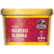 Düfa Silikonlu Iç Cephe Duvar Boyası Klasik Düfaplast 6 Lt - Yeni Kartela Ferah Gri