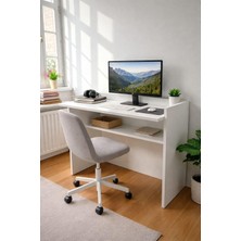 Çalışma Masası Bilgisayar Masası Ofis Ders Yemek Masası Beyaz