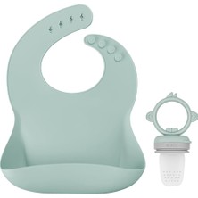 Bebek Mama Önlüğü, River Green, Standart Beden, Su Geçirmez Püre Malzeme