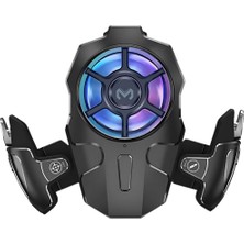 Profesyonel Turbo Fan 4000MAH 6000RPM 2in1 Ayarlanabilir Tetik Telefon Soğutucu Radyatör 3 Kademe