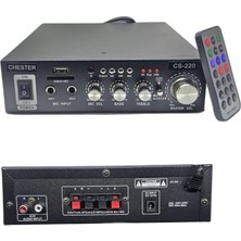 Bluetooth Mini Stereo Anfi - USB Sd Kart Okuyucu Hoparlör Anfisi