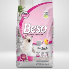 Tr Bebek Pudrası Kokulu Ince Taneli Doğal Beyaz Bentonit Kedi Kumu%99.5 Tozsuz Yüksek Emici Üst